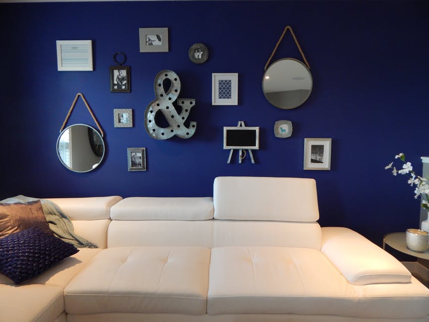 blue wall accent
