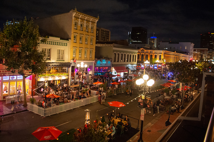 Gaslamp Quarter's Curbside Dining | Welcome to San Diego
