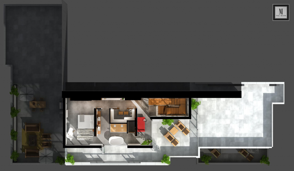 The Mark penthouse floorplan